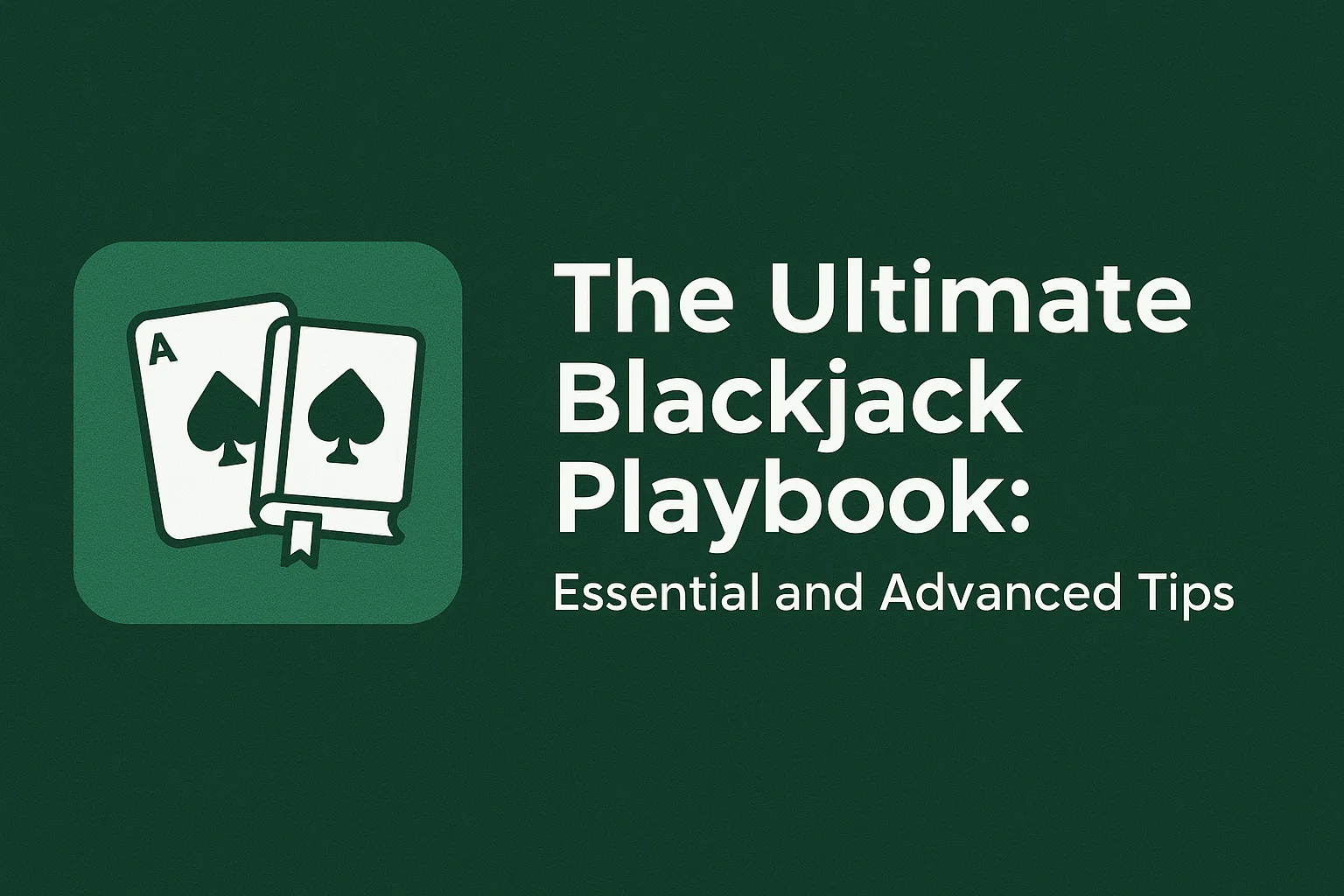 The Ultimate Blackjack Playbook: Essential and Advanced Tips